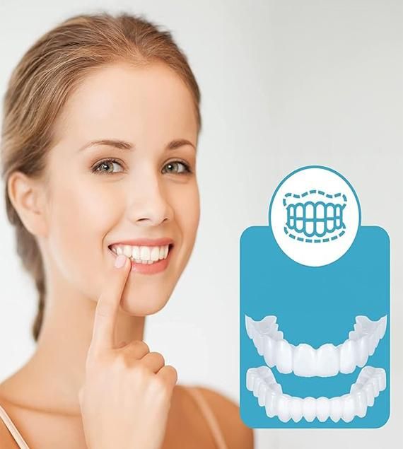 Removable Snap-On Veneers for Perfect Smile | Instant Natural-Looking Cosmetic Teeth Cover